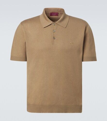 Interlocking G silk and cotton polo shirt - Gucci - Modalova