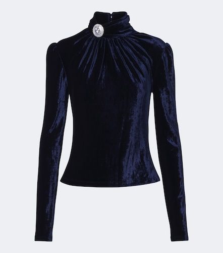 Top in velluto con cristalli - Rabanne - Modalova