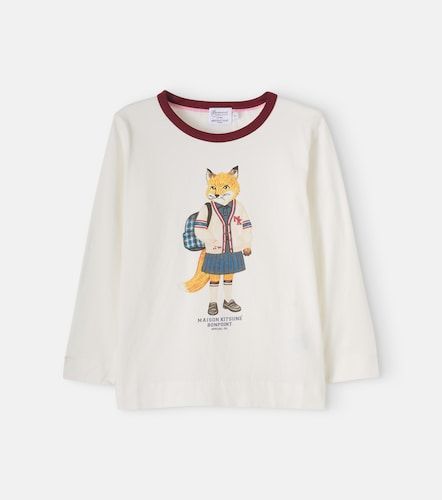 X Maison Kitsuné camiseta de jersey de algodón estampada - Bonpoint - Modalova