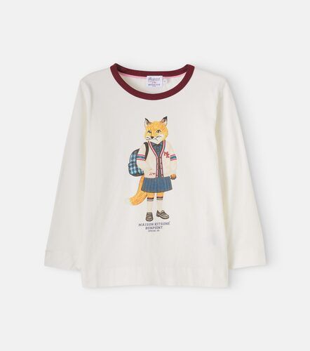 X Maison Kitsuné camiseta de jersey de algodón estampada - Bonpoint - Modalova