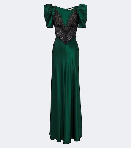 Robe aus Seidensatin mit Spitze - Rodarte - Modalova