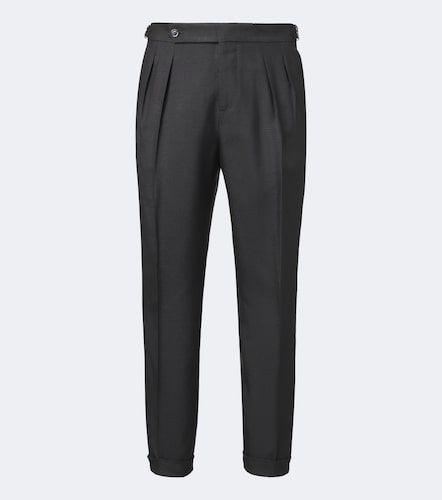 Pantalones rectos de seda - Brunello Cucinelli - Modalova