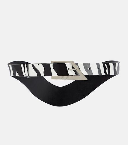 Cinturón de piel estampado - The Attico - Modalova