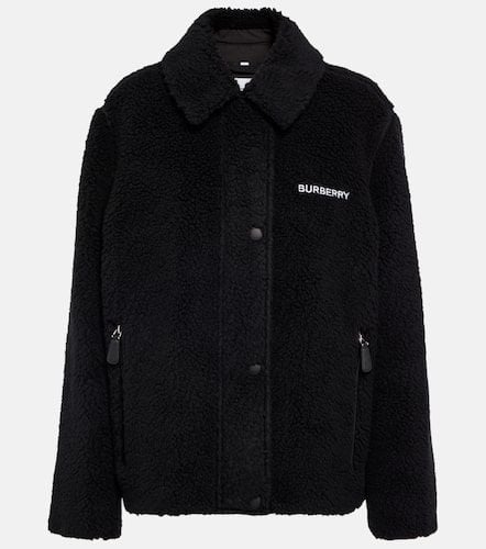 Embroidered wool-blend fleece jacket - Burberry - Modalova