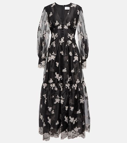 Tabetha floral embroidered silk dress - Erdem - Modalova