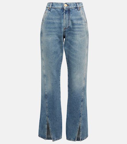 Balmain High-Rise Straight Jeans - Balmain - Modalova