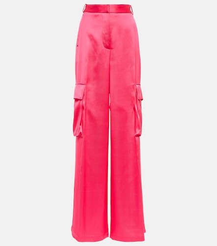 Versace Pantalones cargo de satén - Versace - Modalova