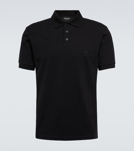 Polo in misto cotone piqué - Giorgio Armani - Modalova