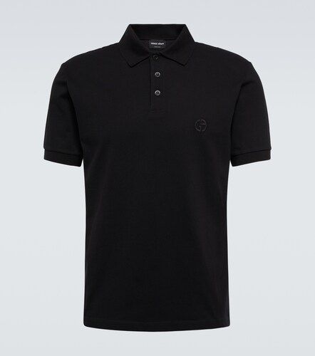 Polo in misto cotone piqué - Giorgio Armani - Modalova