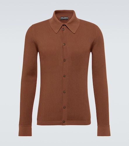 Pullover polo in misto lana - Dolce&Gabbana - Modalova
