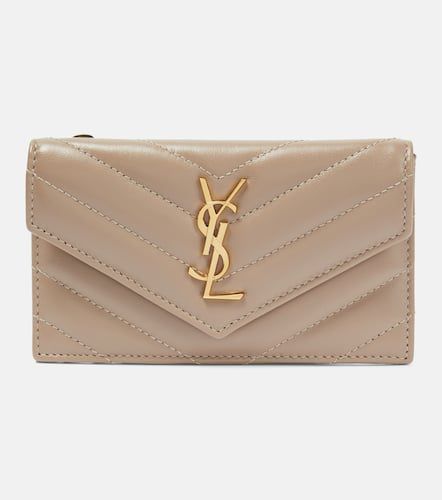 Cassandre matelassÃ© leather card case - Saint Laurent - Modalova