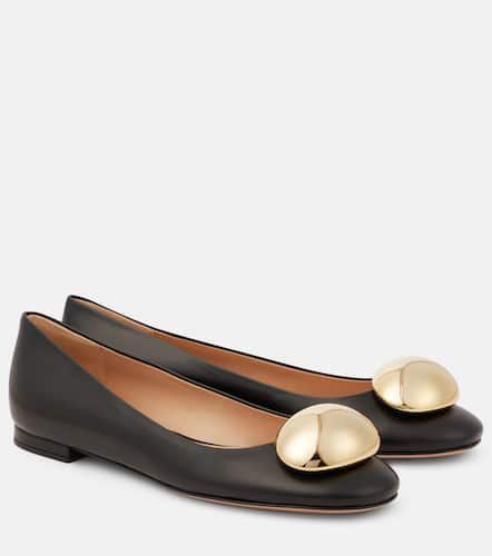 Sphera leather ballet flats - Gianvito Rossi - Modalova