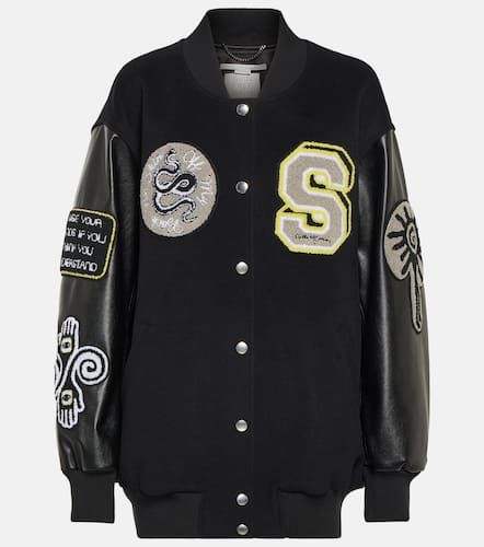 Appliqué wool varsity jacket - Stella McCartney - Modalova