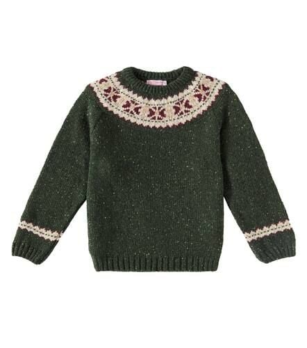 Fair Isle wool-blend sweater - La Coqueta - Modalova