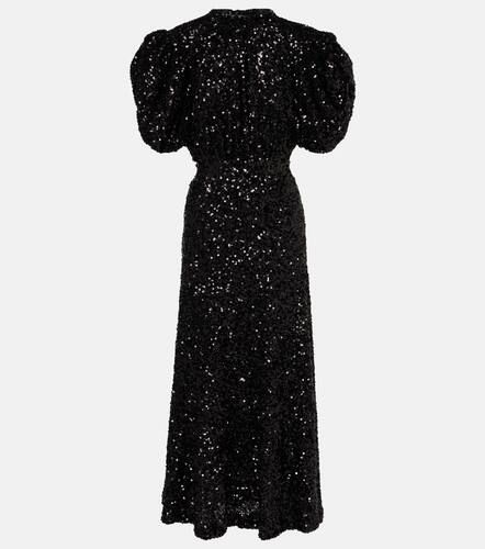 Sequined puff-sleeve midi dress - Rotate - Modalova