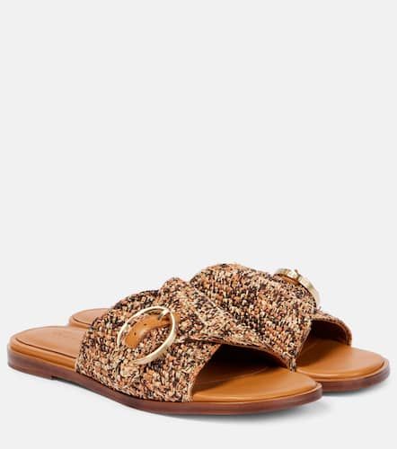 Clergerie Irme raffia slides - Clergerie - Modalova
