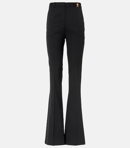 Pantaloni flared in misto lana - Versace - Modalova