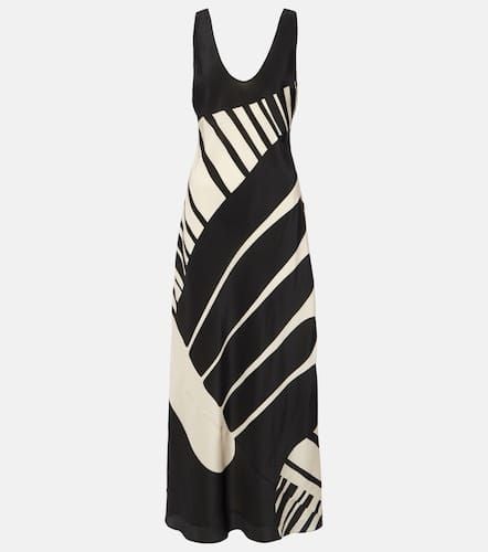 Arte printed silk satin maxi dress - SIR - Modalova