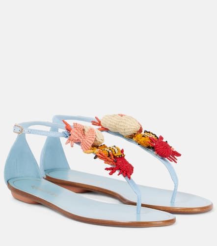 Sandali infradito Marea in rafia - Aquazzura - Modalova