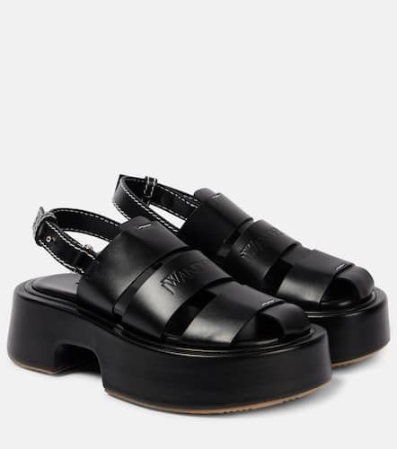 Fisherman leather platform sandals - JW Anderson - Modalova