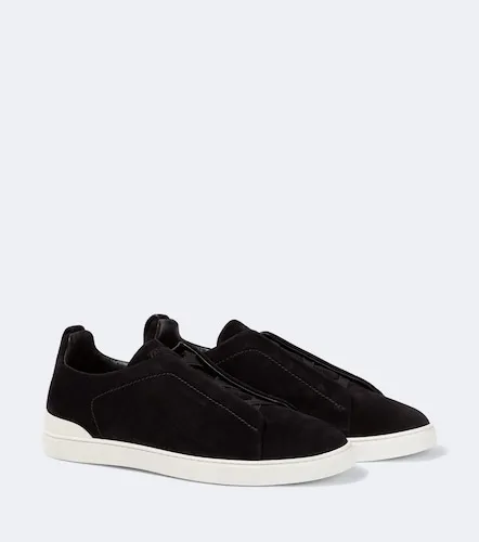 Sneakers Triple Stitch in suede - Zegna - Modalova