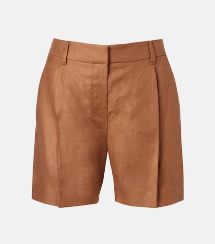 Bermudas de lino de tiro medio - Brunello Cucinelli - Modalova