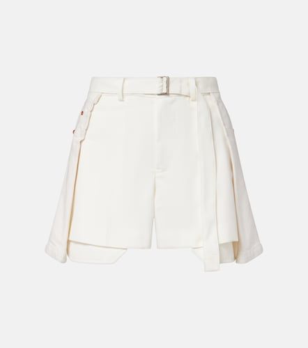 Sacai Shorts de denim con paneles - Sacai - Modalova