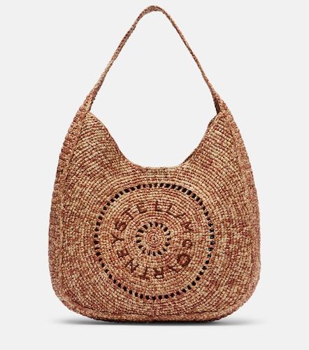 Logo Small raffia shoulder bag - Stella McCartney - Modalova