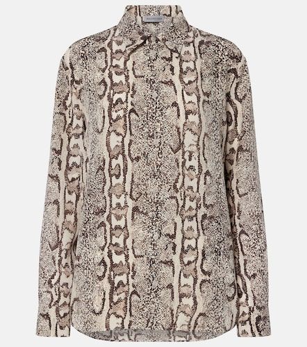 Camicia in seta con stampa - Balenciaga - Modalova