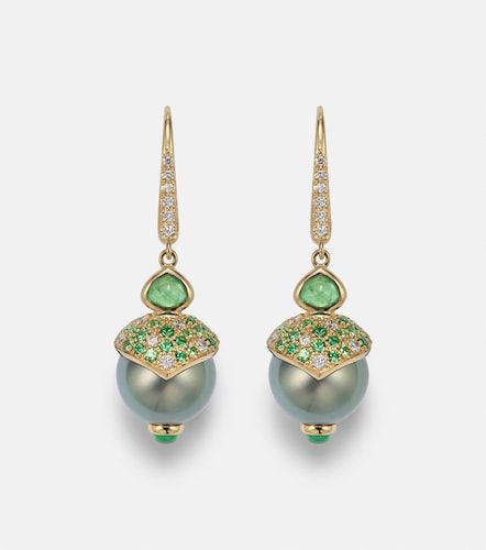 Pendientes Servera de oro de 18 ct con piedras - Marina B - Modalova