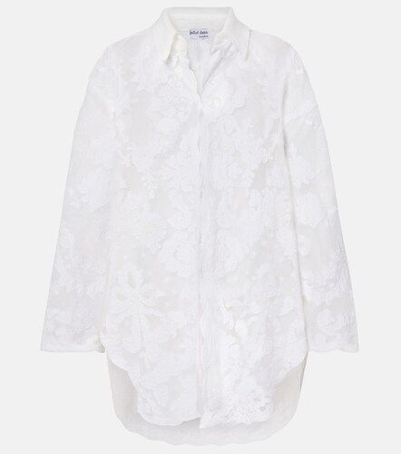 Camicia in cotone con ricamo - Juliet Dunn - Modalova