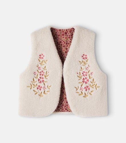 Chaleco reversible Victoria de algodón floral - C'era Una Volta - Modalova