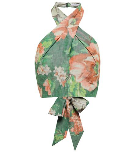 Top Luna floral con cuello halter - Erdem - Modalova