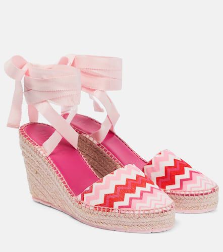 Chevron canvas espadrille wedges - Missoni - Modalova