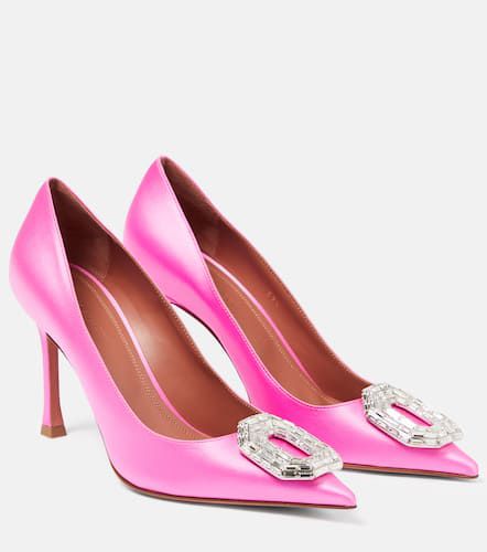 Amina Muaddi Camelia satin pumps - Amina Muaddi - Modalova