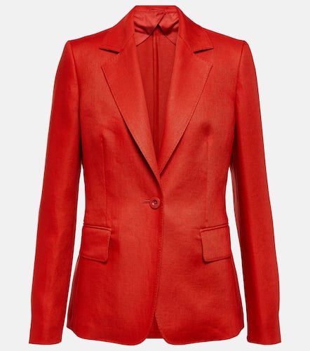 Alpaca single-breasted linen blazer - Max Mara - Modalova