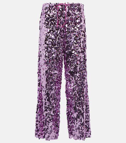 OsÃ©ree Sequined high-rise wide-leg pants - Oseree - Modalova