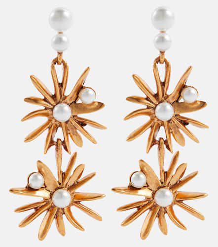 Starburst faux pearl drop earrings - Oscar de la Renta - Modalova