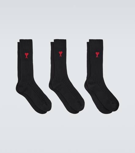 Set de 3 pares de calcetines de algodón - Ami Paris - Modalova