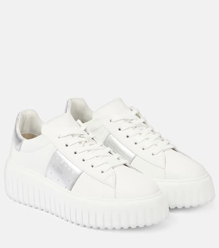 H-Stripes leather platform sneakers - Hogan - Modalova