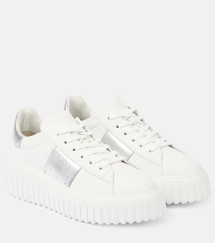 H-Stripes leather platform sneakers - Hogan - Modalova