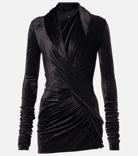 Top Magnetic de terciopelo drapeado - Rick Owens - Modalova