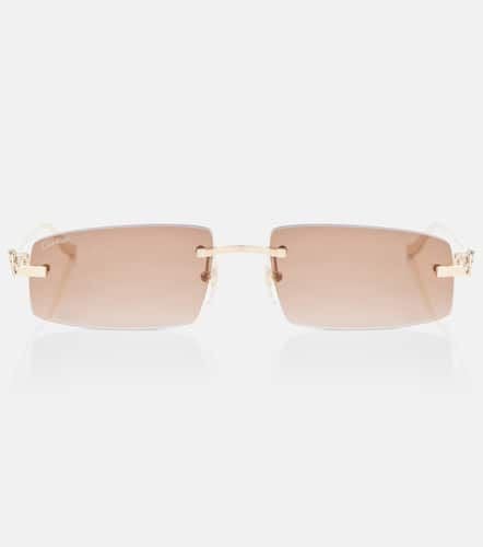 PanthÃ¨re De Cartier rectangular sunglasses - Cartier Eyewear Collection - Modalova