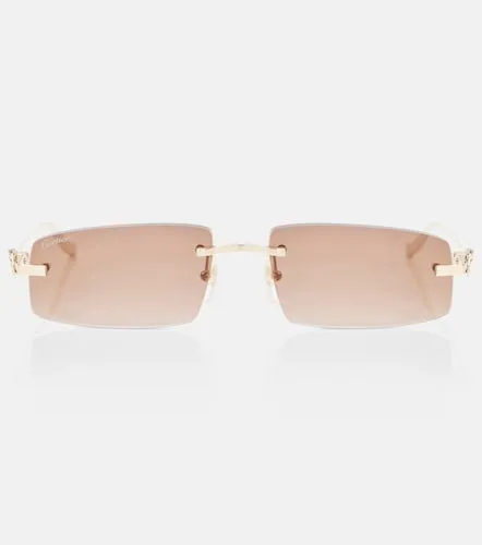 Panthere De Cartier rectangular sunglasses - Cartier Eyewear Collection - Modalova