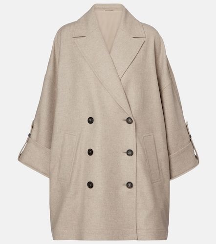 Oversized wool coat - Brunello Cucinelli - Modalova