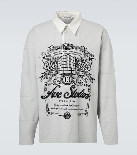 Polo de algodón con logo - Acne Studios - Modalova