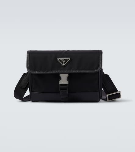 Re-Nylon leather-trimmed shoulder bag - Prada - Modalova
