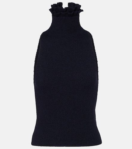 Wool and silk-blend turtleneck top - Alaia - Modalova