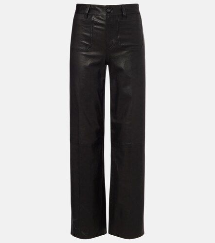 High-Rise-Hose Le Slim Palazzo aus Leder - Frame - Modalova