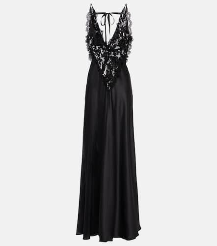 Robe aus Satin und Spitze mit Pailletten - Rodarte - Modalova